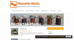 Desktop Screenshot of haztartas-ma.hu