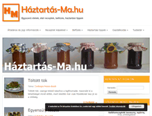 Tablet Screenshot of haztartas-ma.hu